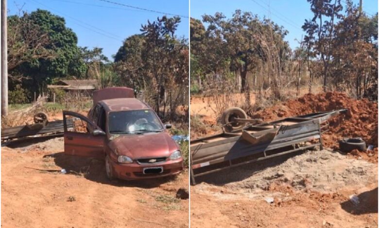 Acidente com carretinha desgovernada em Luziânia mata criança e fere duas mulheres
