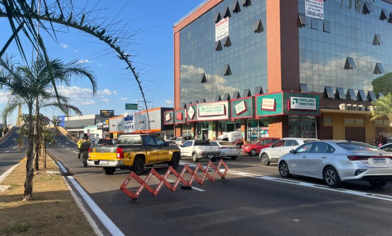 Anápolis enfrenta novo congestionamento na Avenida Brasil por aferição de barreira eletrônica