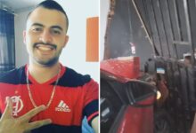 Cliente morre em Águas Lindas após carro invadir distribuidora de bebidas em pista molhada