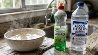 Detergente, álcool e água morna: entenda o uso da mistura para remover manchas