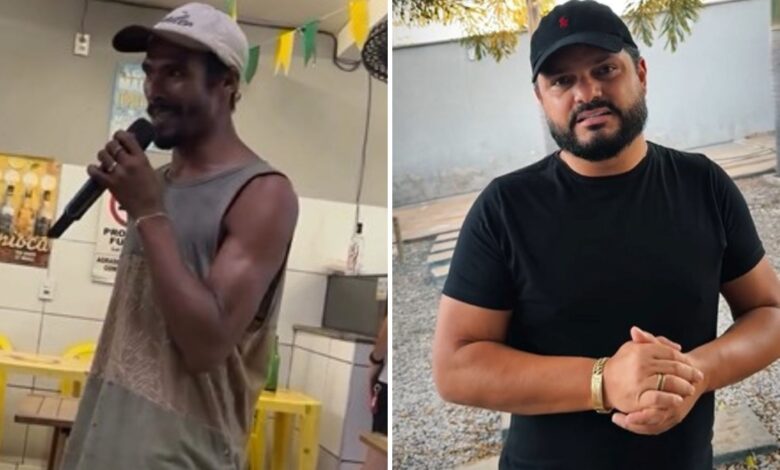 Empresário goiano impulsiona carreira de cantor em situação de rua que viralizou na internet