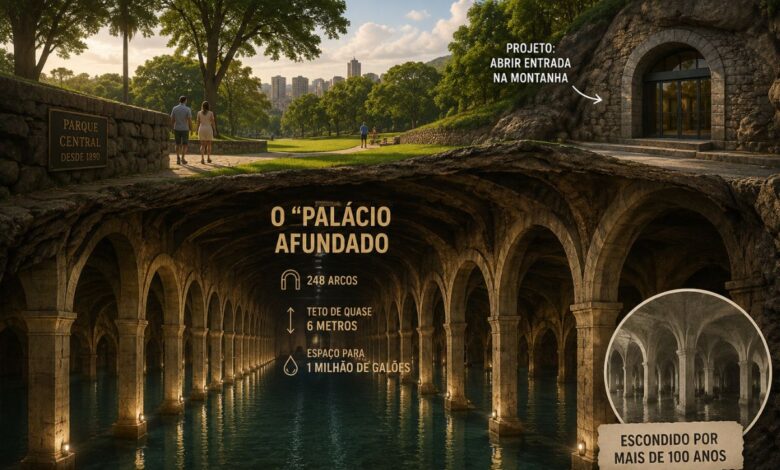 Palácio afundado, uma maravilha vitoriana de 248 arcos, emerge após um século no País de Gales