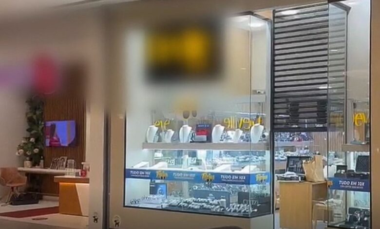 Furto audacioso em joalheria de shopping em Goiânia causa prejuízo de R$ 400 mil