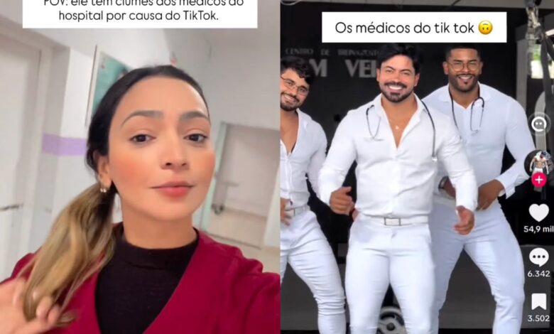 Enfermeira de Anápolis provoca debate ao viralizar comparação entre 'médicos do Tiktok' e colegas de plantão.