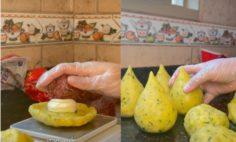 Coxinha de mandioca com carne-seca ganha destaque por sabor e textura