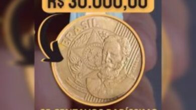 Moeda rara de 25 centavos com erro de cunhagem alcança valores de até R$ 30 mil