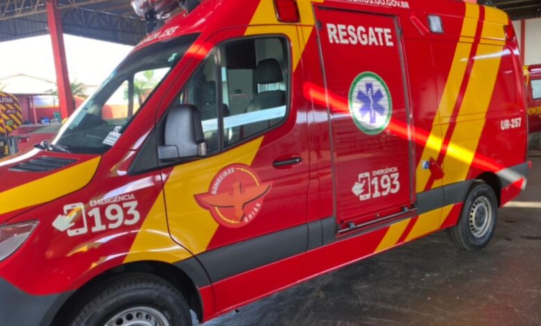 Queda sobre vidro fere idoso e mobiliza bombeiros em Anápolis