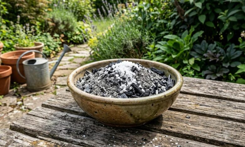 Sal grosso e cinzas de madeira nas plantas: os riscos e a eficácia real da mistura caseira