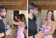 Vídeo de influenciador com cantadas personalizadas para a esposa viraliza e diverte a internet