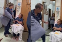 Aos 92 anos, idosa reage com bom humor ao ser surpreendida por 14 filhos em Anápolis