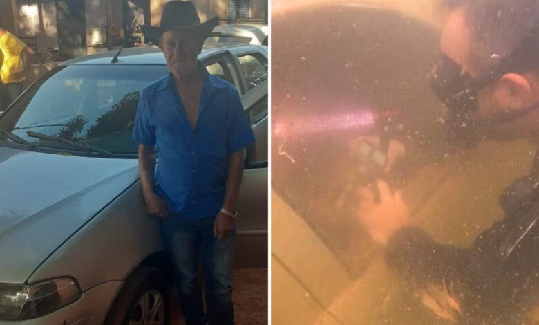 Aposentado tem carro dos sonhos, pago 2 vezes, achado em poço de Goiás após 2 anos