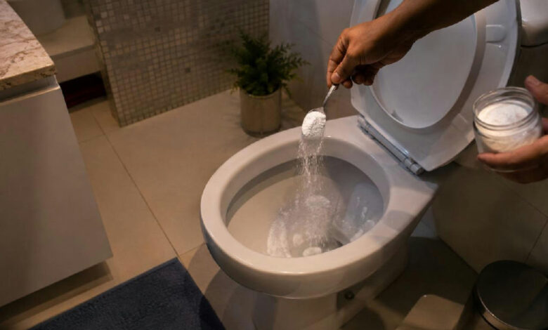 Bicarbonato de sódio no vaso sanitário antes de dormir: entenda a técnica e seus benefícios na limpeza