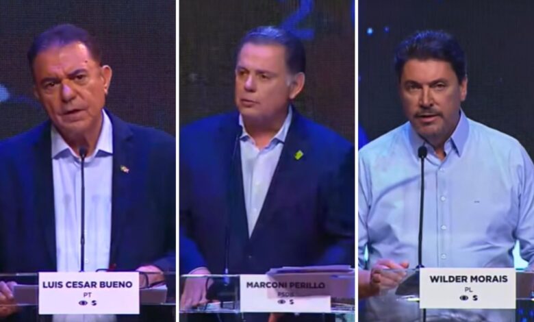 Candidatos ao governo de Goiás debatem propostas e cobram presença de Daniel Vilela