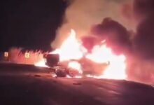 Colisão fatal na Go-230: Acidente entre caminhonetes em Goiás deixa uma vítima e incêndio