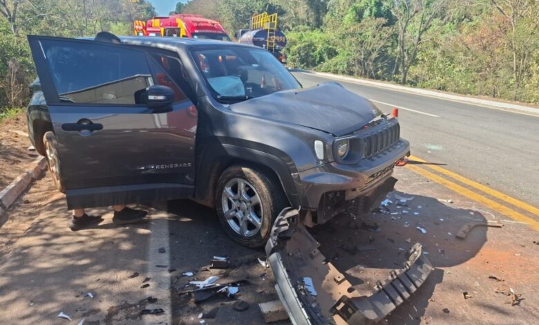Colisão múltipla na Br-153 deixa cinco feridos no norte de Goiás