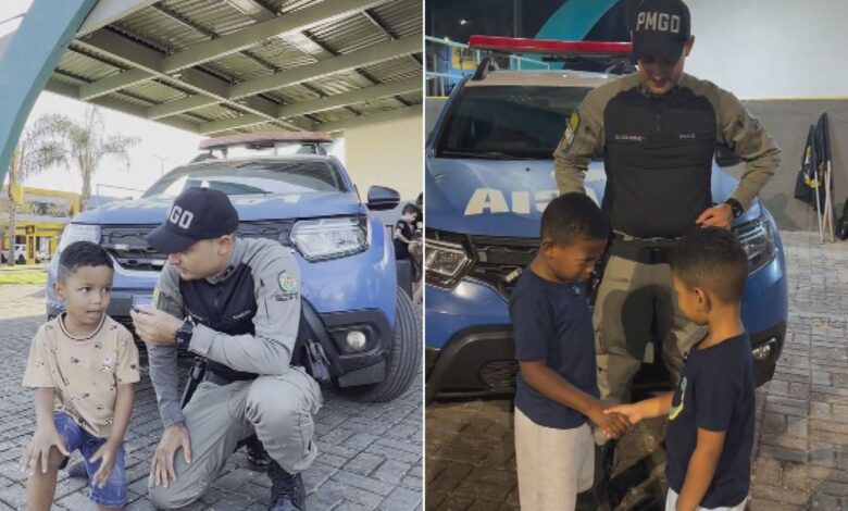 Denúncia inusitada: criança busca PM em Goiás para relatar 'crime' familiar e final emociona