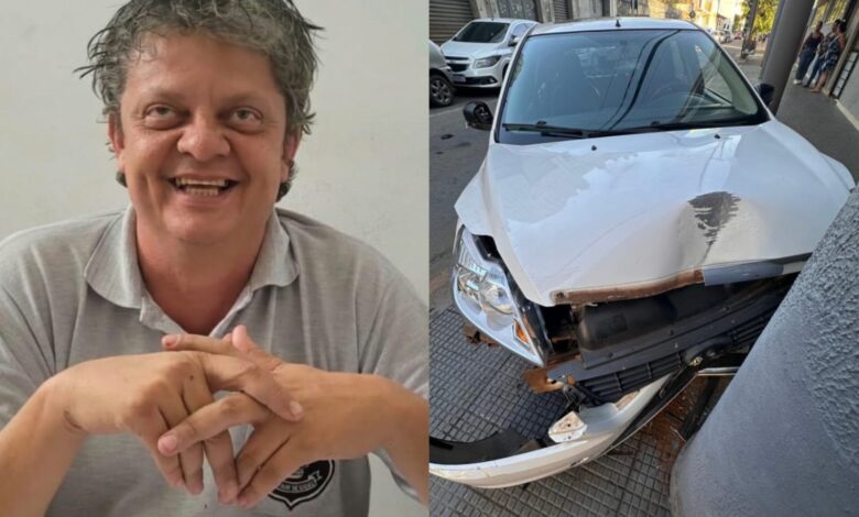 Escrivão da Civil morre no Centro de Anápolis após mal súbito causar batida em pilar