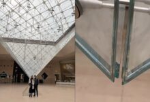 Especialista em vidros critica acabamento da pirâmide do Louvre e vídeo de brasileiro viraliza