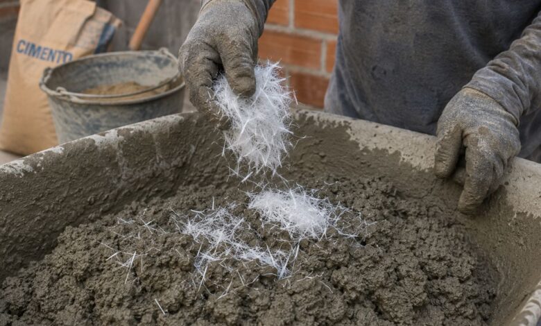 Fibra de polipropileno no concreto: entenda o reforço que aumenta a durabilidade de obras