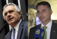 Flávio Bolsonaro acusa Caiado de alinhamento com Lula em meio a embate eleitoral
