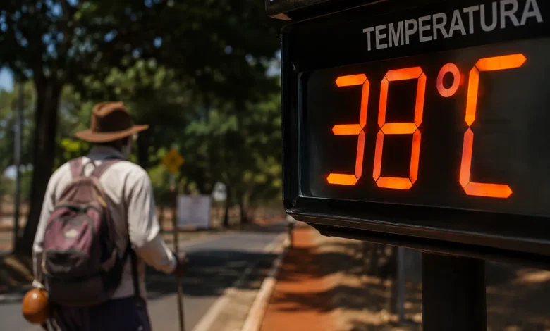 Goiás enfrenta alerta de calor extremo com termômetros podendo atingir 40°C