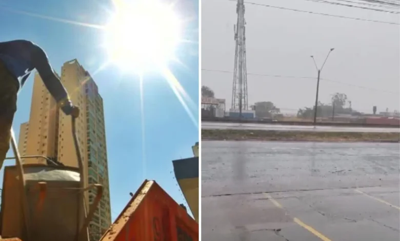 Goiás enfrenta calor extremo de 39°C com alerta para tempestades isoladas