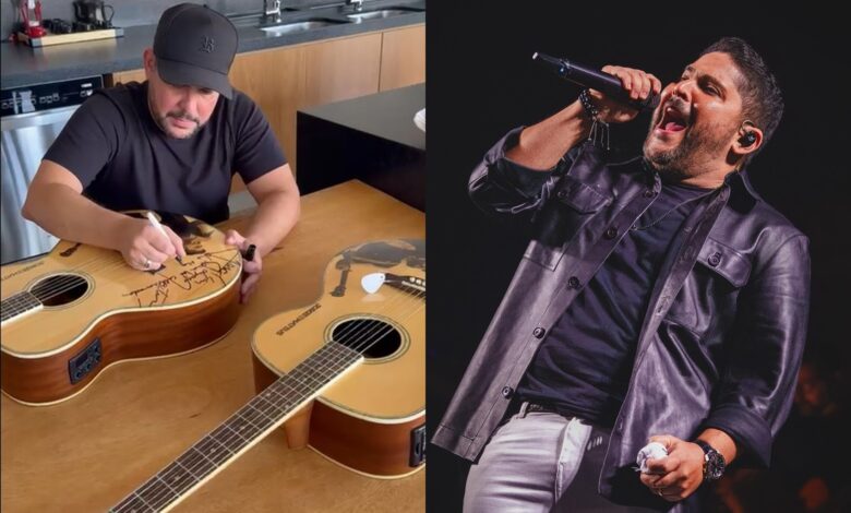 Hospital do câncer leiloa violões autografados de Jorge, da dupla com Mateus