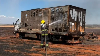 Incêndio em vegetação atinge veículos e deixa um morto em São Luiz do Norte
