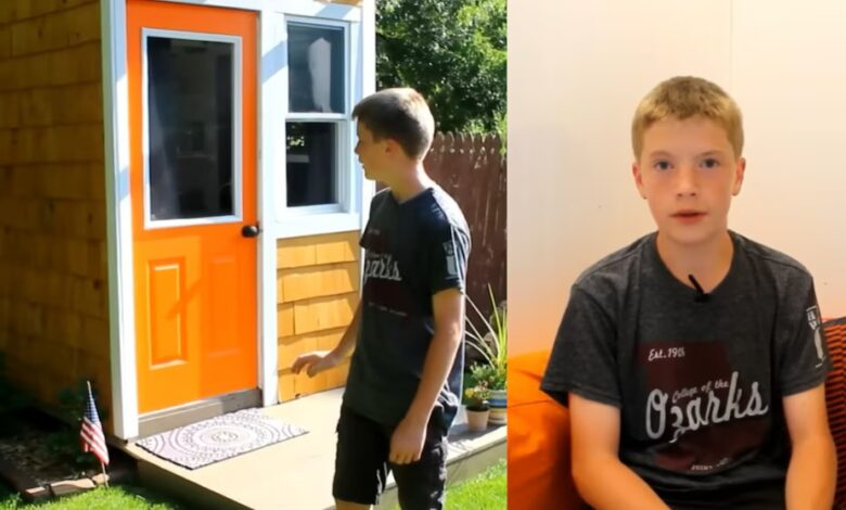 Jovem empreendedor de 13 anos constrói casa própria no quintal dos pais com dinheiro de serviços