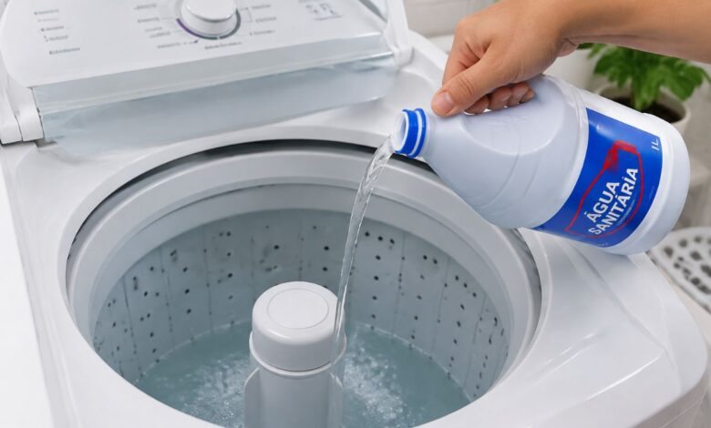 Limpeza da máquina de lavar: por que o uso de água sanitária exige cautela