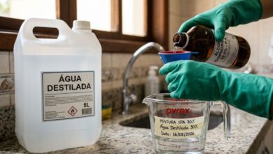 Limpeza de telas com álcool isopropílico e água destilada: cuidados e recomendações