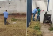 Médico é flagrado realizando limpeza em unidade de saúde de Trindade