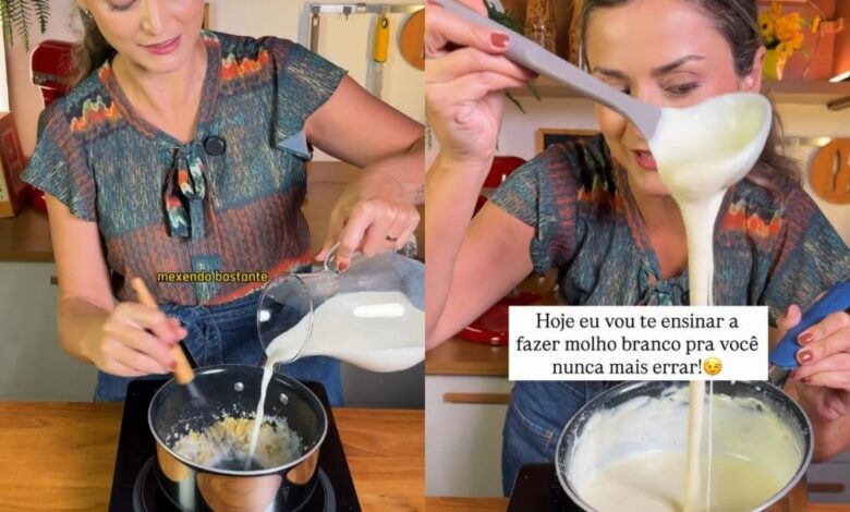 Molho branco perfeito: chef Bruna Lopes ensina técnica para nunca mais errar
