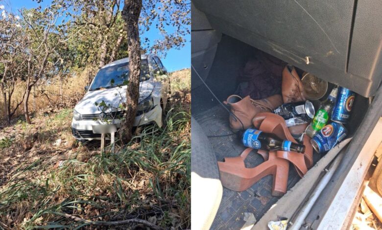 Motorista colide contra árvore no Morro da Capuava após ingerir bebida alcoólica