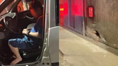 Motorista é detido por embriaguez após colisão contra muro em Anápolis