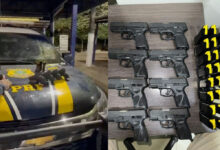Passageira é detida com arsenal de pistolas em ônibus interestadual na Br-153