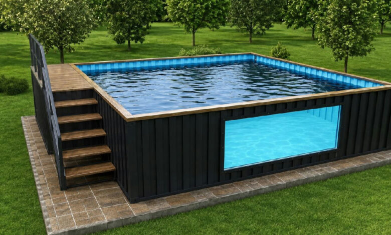 Piscinas de container ganham mercado e prometem revolucionar o lazer residencial