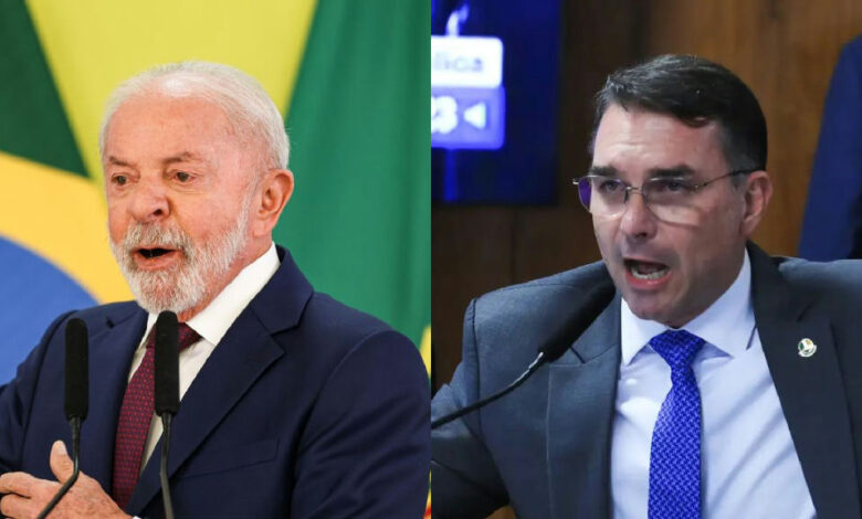 Propaganda eleitoral marca início de ofensiva entre Lula e Flávio Bolsonaro