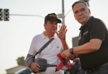 Sandro Mabel libera tráfego em pista lateral do viaduto da Leste-oeste