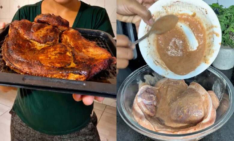 Segredo do pernil suculento: aprenda a técnica da marinada com maionese