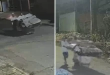 Suspeitos são filmados transportando corpo em carrinho de recicláveis em Aparecida de Goiânia