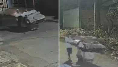 Suspeitos são filmados transportando corpo em carrinho de recicláveis em Aparecida de Goiânia