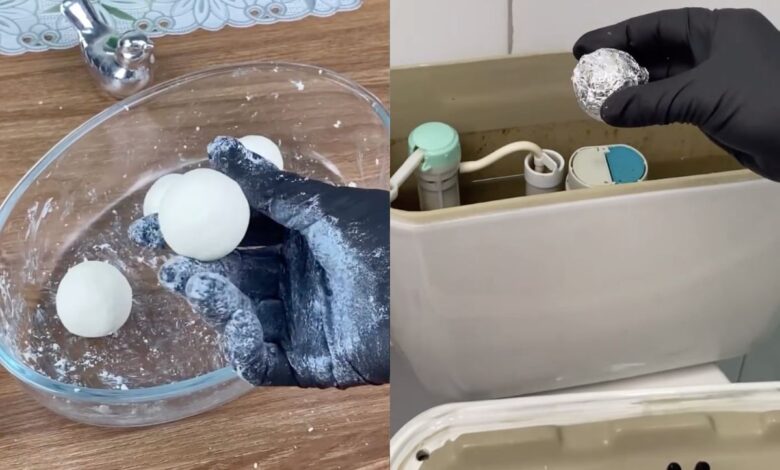 Truque caseiro promete perfumar o banheiro com bolinhas de limpeza