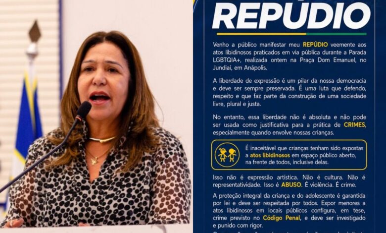 Vereadora de Anápolis faz denúncia sem provas contra Parada Lgbtqia+ por suposta exposição infantil