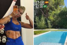 Virginia Fonseca relata calor intenso em visita à mansão de Vini Jr. na Espanha