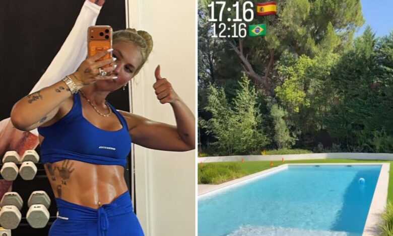 Virginia Fonseca relata calor intenso em visita à mansão de Vini Jr. na Espanha