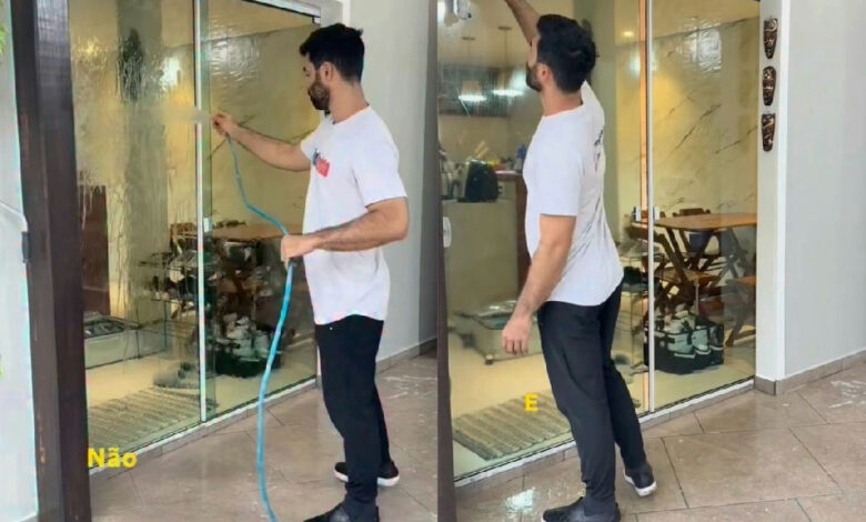 Especialista revela por que lavar vidros com mangueira pode ser um erro e como evitar manchas