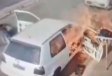 Homem sofre queimaduras graves após incêndio em veículo durante manutenção em Goiás