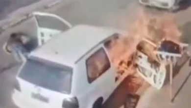 Homem sofre queimaduras graves após incêndio em veículo durante manutenção em Goiás