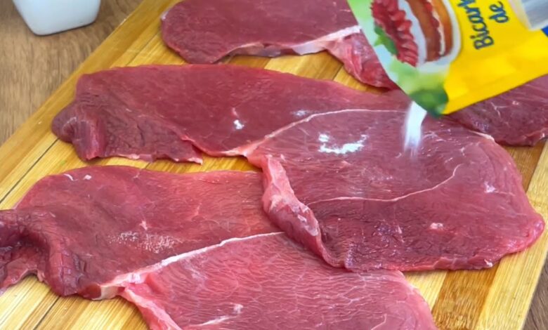 Carne macia: o segredo culinário dos restaurantes com bicarbonato de sódio